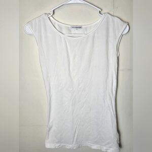 Women's Standard James Perse Scoop Neck Sleeveless Tank, Size 2